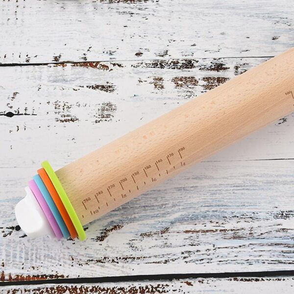 Adjustable Rolling Pin with Removable Rings