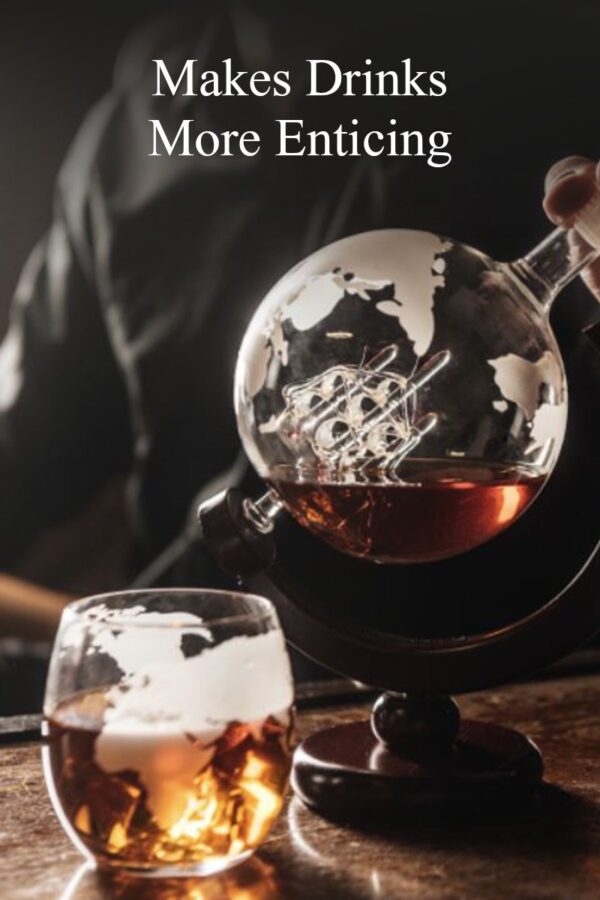 Glass Globe Decanter Set