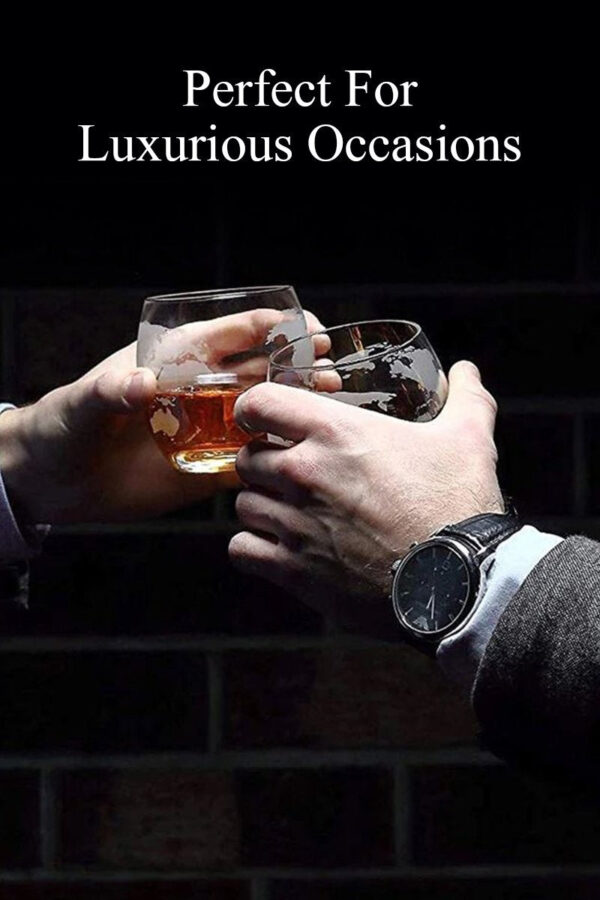 Glass Globe Decanter Set