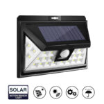 Wide Angle Solar-Powered Outdoor Motion Sensor Security Light