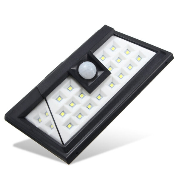 Wide Angle Solar-Powered Outdoor Motion Sensor Security Light